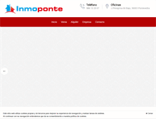 Tablet Screenshot of inmoponte.com